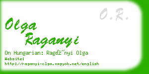 olga raganyi business card